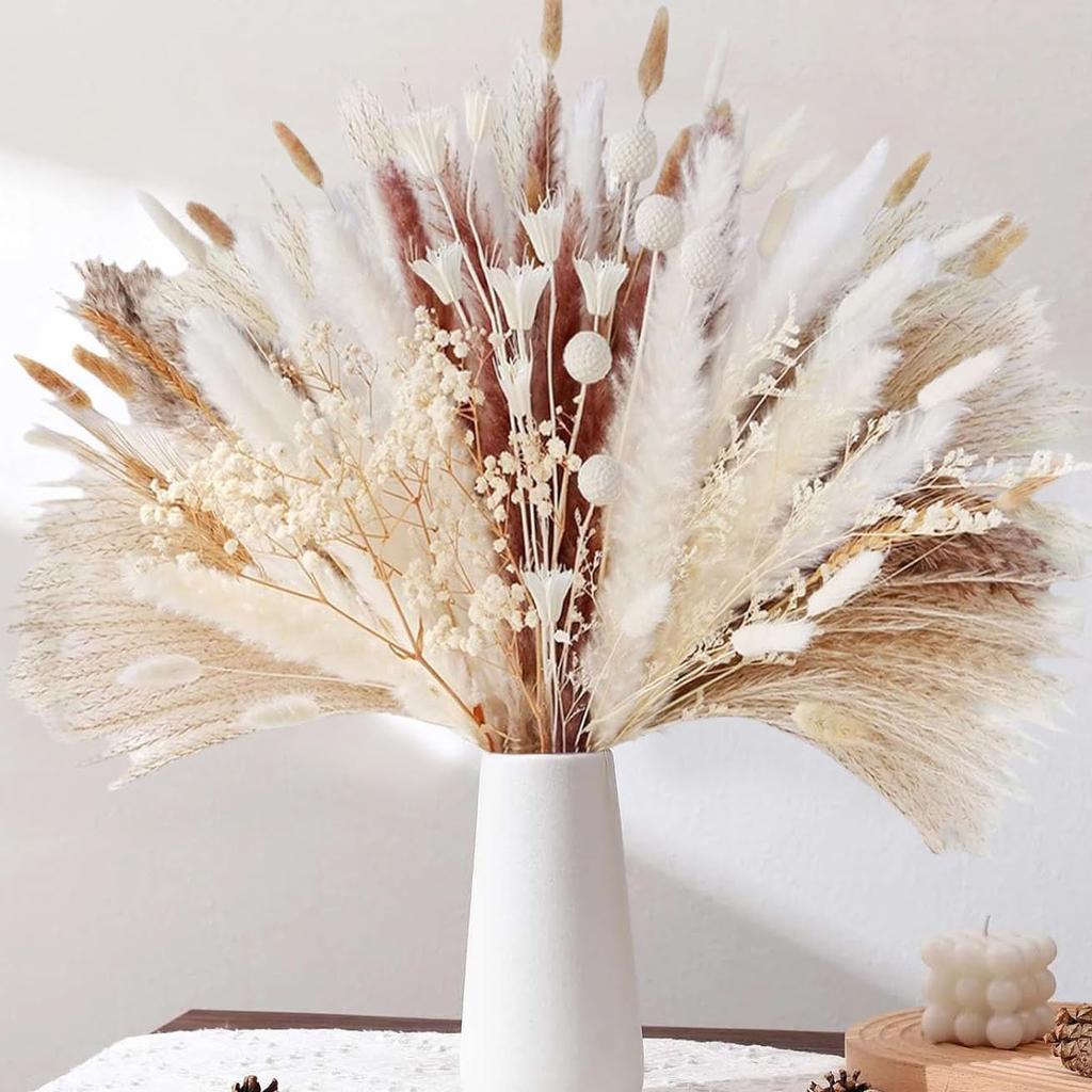 Source Yunnan Dried Flower Bouquet Combination, Real Flower Pampas Grass Home Decoration Reed Rabbit Tail Grass Dried Flowers