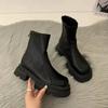 Fashion Women's Shoes 2024 Hot Sale Ankle Women's Boots Fashion Back Zip Modern Boots Women New Round Toe Solid Shoes for Women Zapatos