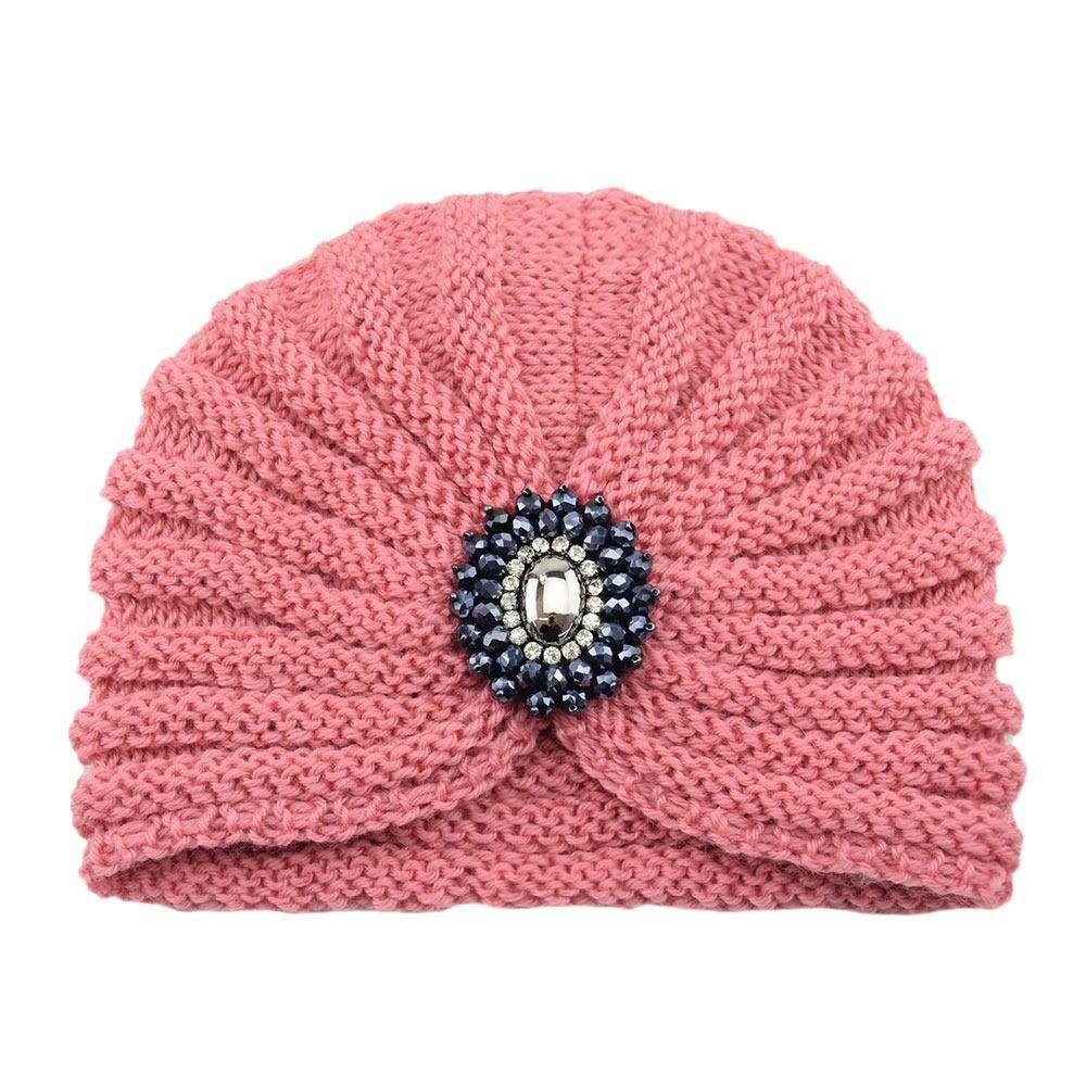 Thick Bohemia Turban Winter Warm Turban Cap Elastic Hijab Caps for Women