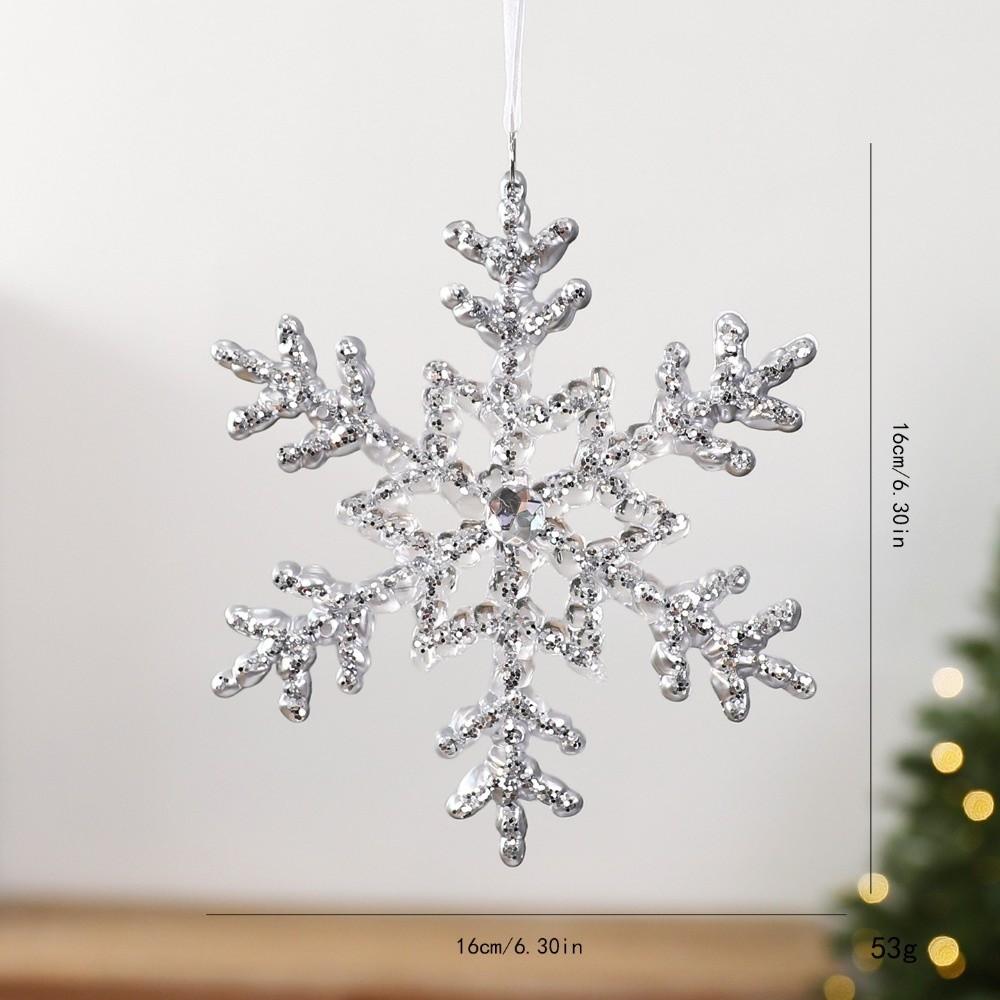 Snowflake Christmas Crystal Pendants Acrylic Hanging Ornaments Christmas Tree Ornaments Christmas