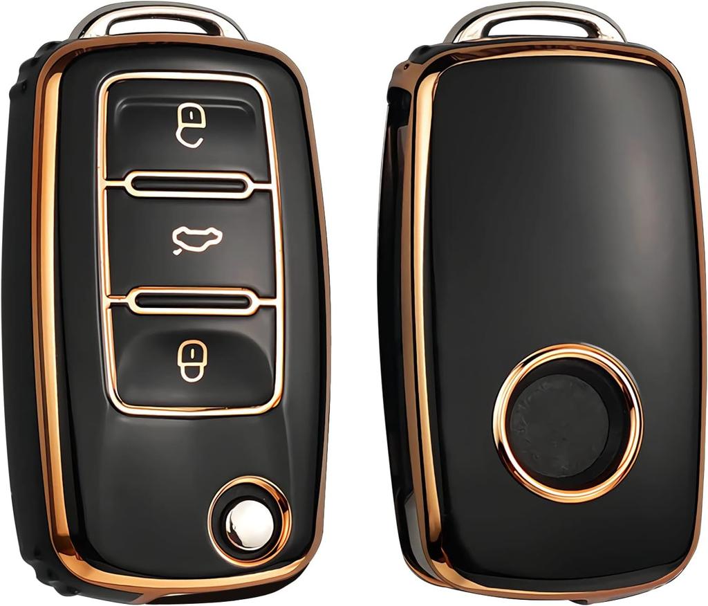 Чехол для брелока Volkswagen, высококачественный мягкий TPU защитный чехол для брелока на 360 градусов Volkswagen Jetta Golf Polo MK6 Passat Tiguan брелок