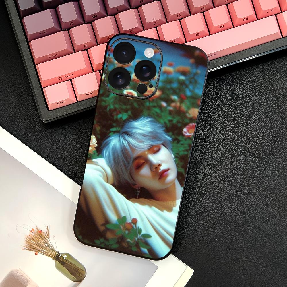 A-Agust D Yoongi S-Suga Чехол для телефона Для IPhone 16 15 14 13 12 11 PRO MAX PLUS Mini ТПУ Мягкий Приятный для кожи Чехол