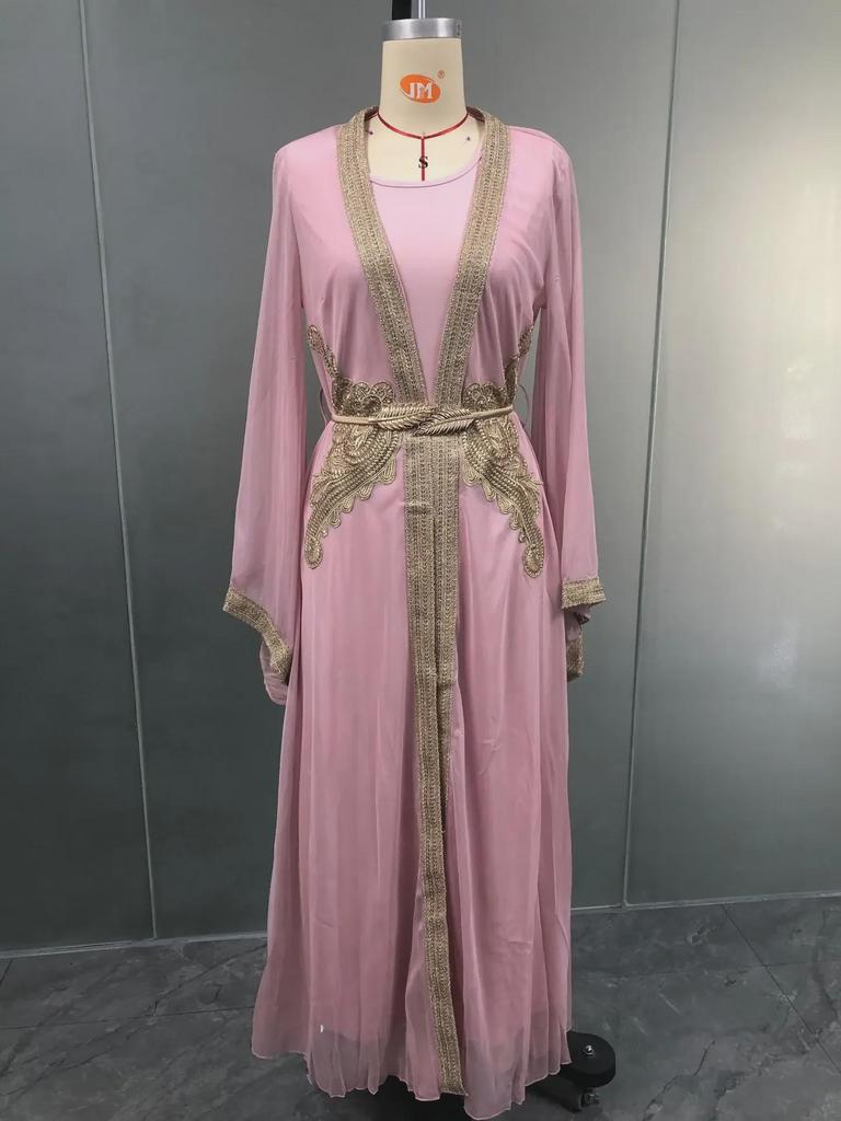 Новое женское мусульманское платье 2023 года: Арабский модный костюм в стиле Дубая