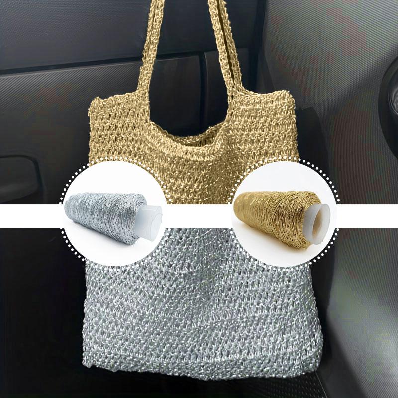 1PC Core Yarn Silver Plated Crushed Silver Color Super Shiny Wire Ball Yarn Bag Material