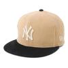 New Era Newera Cap 59FIFTY 14507982 NER35C0708 MLB New York Yankees NY BeigeBlack Corduroy 2-Tone ONSPOTZ Exclusive Men's Women's Hat 5950 Straight