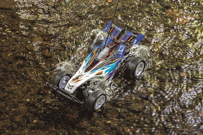 Jozen Радиоуправляемая машина Dirt Max Scale Sand Chaser, водонепроницаемая и пылезащищенная, масштаб 1/24, внедорожник JRVB139-BL