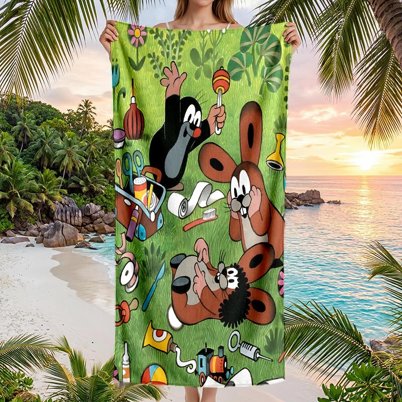 Krtecek Fashion Beach Towel: Ideal for Summer Adventures Soft, absorbent and quick drying suitable for swimming and bathing