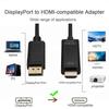 Адаптер-конвертер DisplayPort на HDMI 4K*2K DP to HDMI с кабелем 1,8 м для настольного компьютера, ноутбука, ПК, телевизора, монитора, проектора