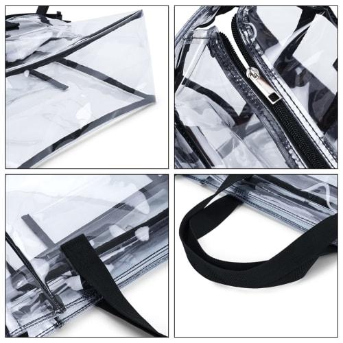 NOTAG Transparent Bag, Shoulder Bag, 2-Way Handbag, Engineer Bag, Anti-Static Clean Bag, PVC, Large, Wide Gusset, Tool Bag, Clean Room, Work, Construc