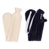 2000ML Hot Water Bottle Strip Shaped Hot Water Bag for Winter Neck Shoulder Warm with Soft Fluffy
