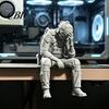 Скульптура тактического снаряжения, 3D-печатная фигурка солдата, Орнамент, Сидящая статуэтка, Свисающая нога, Смешной, Уставший, Для декора стола, полки, края, Снятие стресса