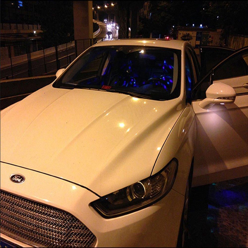 3-цветный вращающийся светодиодный автомобильный свет, реагирующий на звук, светодиодная подсветка салона, DJ диско-лампа