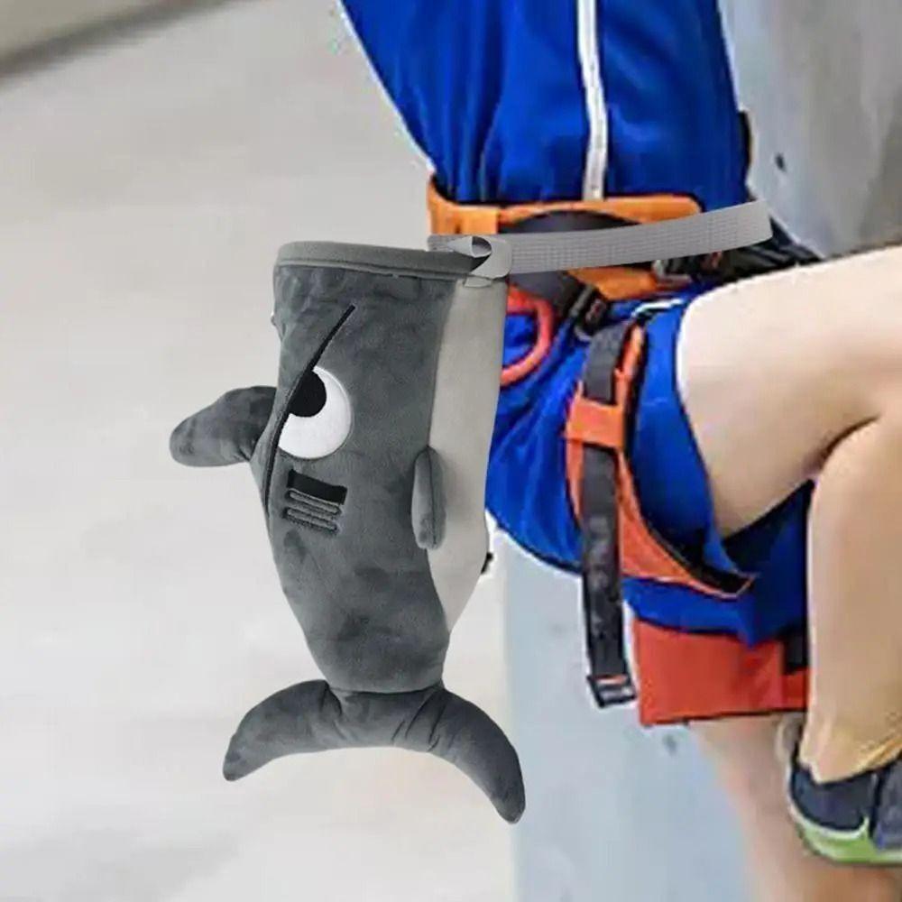 Stuffed Animal Magnesium Powder Bag Sloth/Shark Bouldering Bag Rock Climbing Bag Outdoor Sports