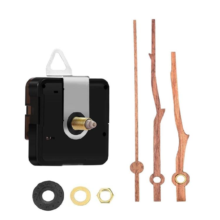 Quiet Clock Movement Clock Mechanism with Wood Clock Hands Clock Accessories for Wall Clock Repair Replacement Kits