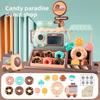Детский магазин пончиков и мороженого, Монтессори для малышей, ролевые игры, супермаркет, покупки, ролевые игры, свет, музыка, мини-подарок, игрушка
