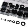 550Pcs Black Flat Washer Assortment Kit Sealing Washers for Screw Bolt  Electrical Connection