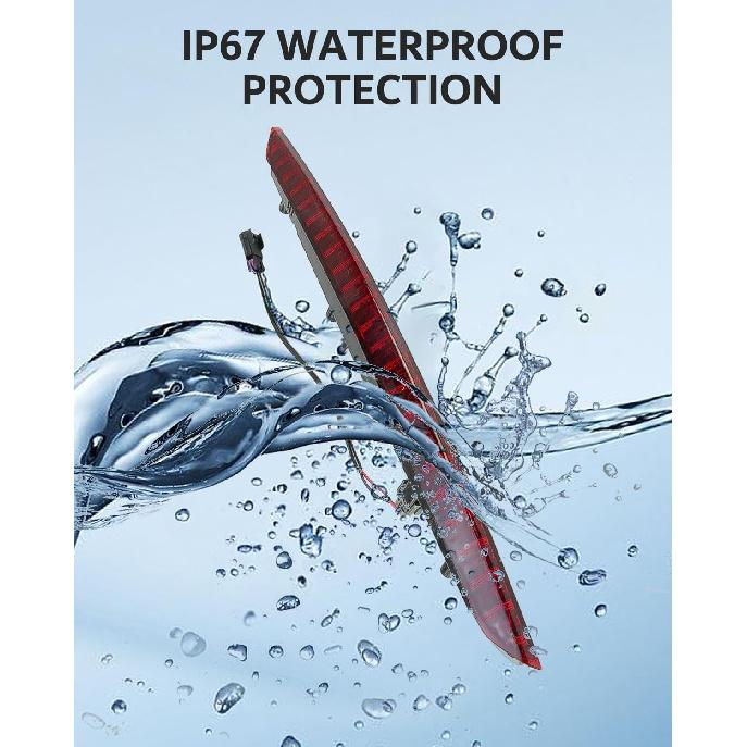 FASTCHE Третий стоп-сигнал Совместим с 2016 2017 2018 Lincoln MKX Светодиодный стоп-сигнал Третий стоп-сигнал с высоким креплением С лампочками и проводкой Заменяет #