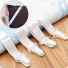 4pcs Adjustable Bed Sheet Fasteners Straps Elastic Mattress Cover Corner Holder Clip Grippers Suspender Cord Hook Loop Clasps