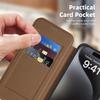 For iPhone 15 Pro Max Case Compatible with MagSafe RFID Blocking Card Holder Leather Phone Cover