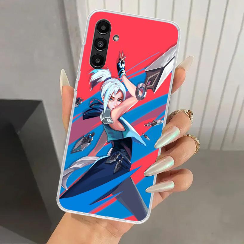 Valorant Jett Phone Case for Samsung Galaxy A17 A16 A37 A26 A36 A57 A56 A15 A25 A35 A55 A14 A24 A34 A54 A13 A23 A33 A53 Galaxy A