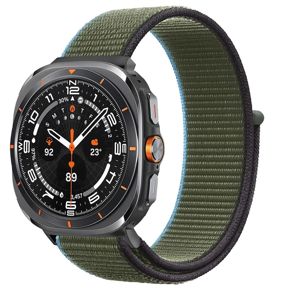 Ремешок для Samsung Galaxy Watch 7 Ultra Ремешок 47 мм умные часы Аксессуары Спортивный нейлоновый петлевой браслет Galaxy watch 2026 Ultra 47 мм