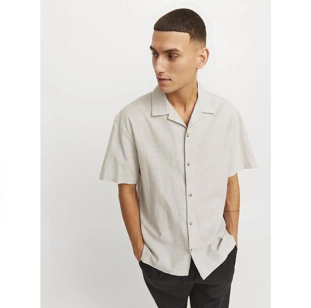 Jack & Jones Summer Resort Linen рубашка с коротким рукавом