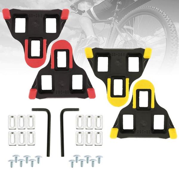 Bike Pedal Cleats With Abs Material For Road Cycling Shoes And Foot Locking