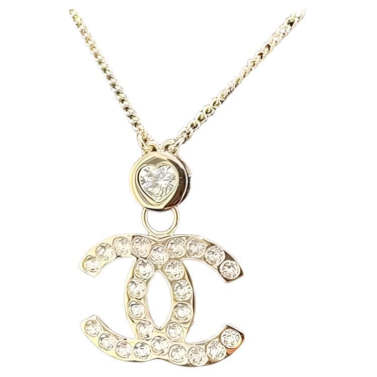Chanel Double C Pendant Necklace Women necklace Gold ABE114B17803NZL31