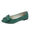 Женская мода легкие туфли-слипоны с бантом на плоской подошве для офисных леди зеленые летние туфли мокасины женские a5976