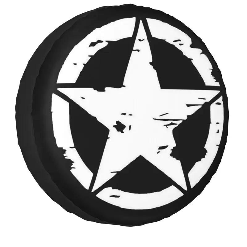 Военная тактическая звезда Чехол для запасного колеса для Prado Pajero Wrangler Jeep RV SUV Кемпер Чехлы для колес автомобиля 14" 15" 16" 17" Дюймов