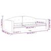 VidaXL Daybed Light Grey 90x190 Cm Velvet 354149