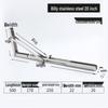304 Stainless Steel Folding Triangle Bracket for Load-Bearing Storage Support