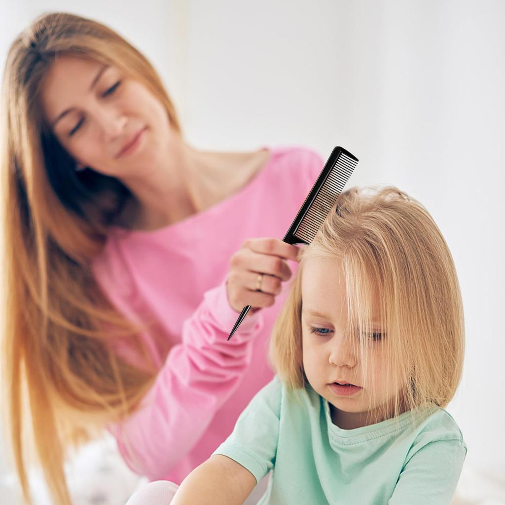 Парикмахерская расческа с хвостиком Премиум для волос Унисекс Мужская, Антистатическая расческа, Расческа, Расческа, Парикмахерская расческа, Сухие/Влажные, Уход,