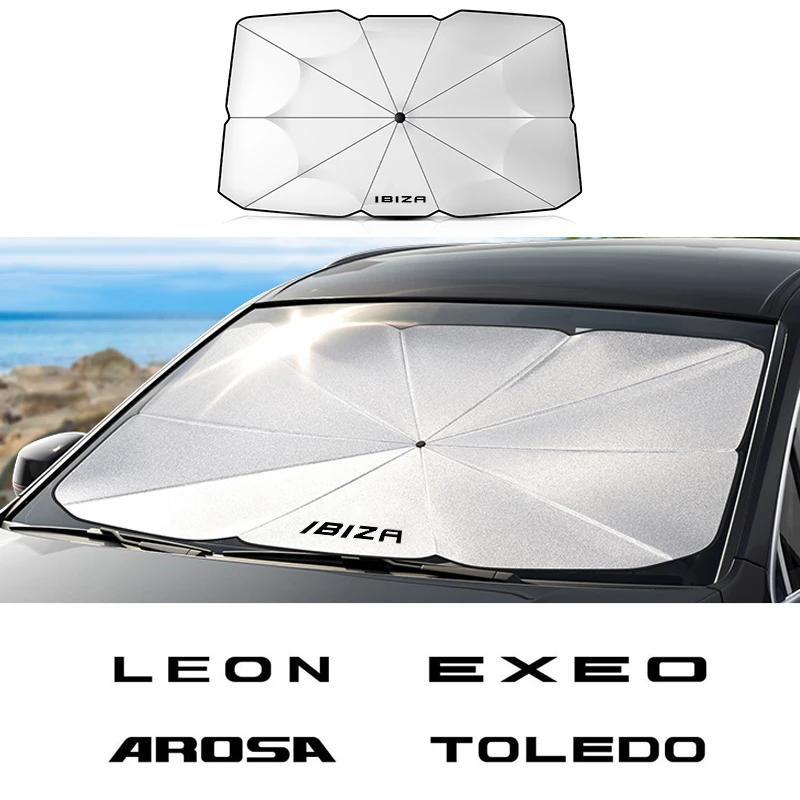 Зонт-тент на лобовое стекло автомобиля Защита от солнца для автомобиля SEAT Ibiza Leon Arona Ateca Altea Arosa Exeo Tarraco Автоаксессуары