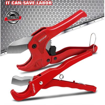 WISEUP Трещоточный резак для труб из ПВХ, сверхмощный инструмент для резки пластиковых труб из PPR, ножницы для шлангов для домашней работы и сантехников, ручные инструменты