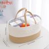 Корзина для хранения детских принадлежностей, разделенная на секции, переносная корзина для хранения, корзина для хранения детских бутылочек и подгузников, сумка для переноски на открытом воздухе