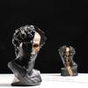 Изделия из смолы Абстрактная фигура Скульптура Давид Статуэтка Давида Золотой скелет Декоративные фигурки Аксессуары для украшения дома