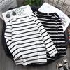 Spring and Autumn Women's Fashion Casual Striped Long-sleeved Bottoming Shirt