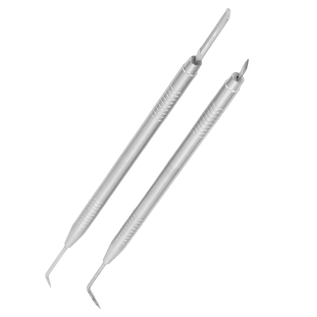 Инструмент 2 в 1 для ламинирования ресниц из нержавеющей стали, двусторонний инструмент для разделения ресниц для перманентной завивки бровей