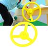 Plastic Outdoor Playground Small Steering Wheel Toy Swing Set Accessories (yellow)