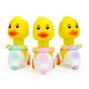 Push The Little Yellow Duck Cartoon Inertia Pull Back Motorcycle Children's Toy