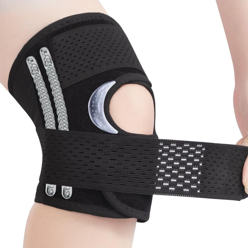 Knee Pads with Side Stabilizers, Breathable and Adjustable Knee Support