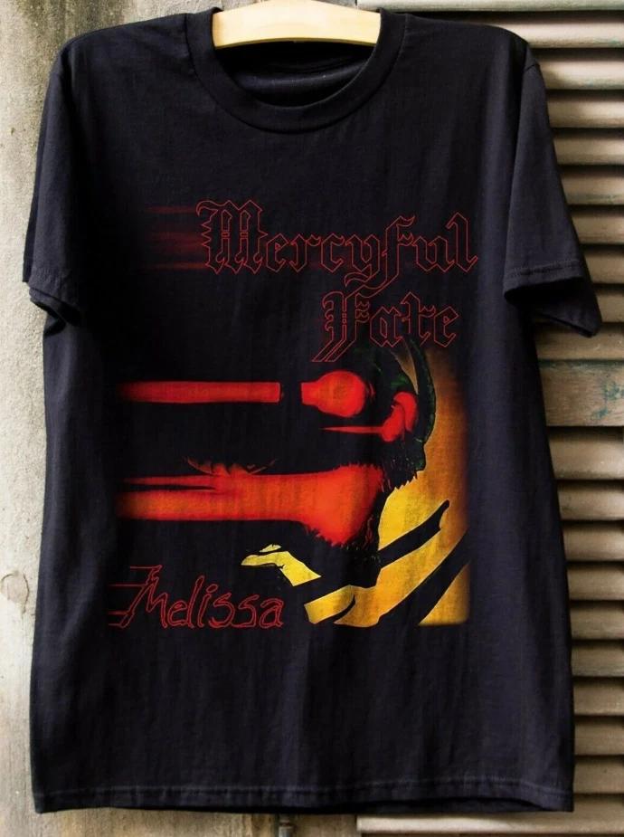 Футболка с принтом альбома Melissa группы Mercyful Fate Черная