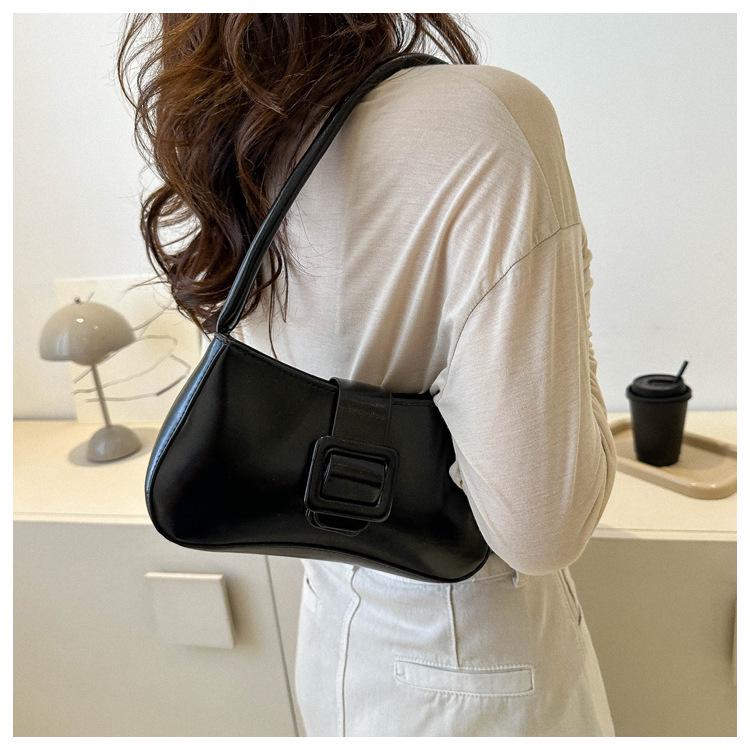 2023 Модная женская осенняя сумка-подмышка через плечо - Повседневная, Простая, Шикарная сумочка