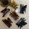 Толстые Черепаховые Большие Крабы Заколки Клипсы Женщины Девушки Матовые Бабочки Большие Зажимы для Волос Заколки Шпилька Аксессуары для Волос