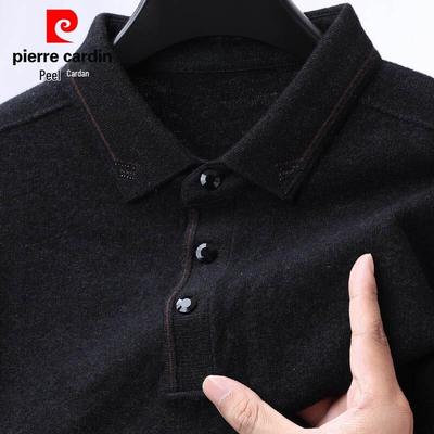 Мужской свитер-поло с высоким воротником Pierre Cardin из 100% шерсти