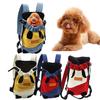Dog Backpack Large Capacity Zipper Closure Wear Resistant Breathable Non-Fading Decorative Canvas Hiking Camping