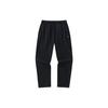 Training Series Solid Color Mid Waist Straight Leg Casual Pants Women Bottoms Basic-Black 162347325-1