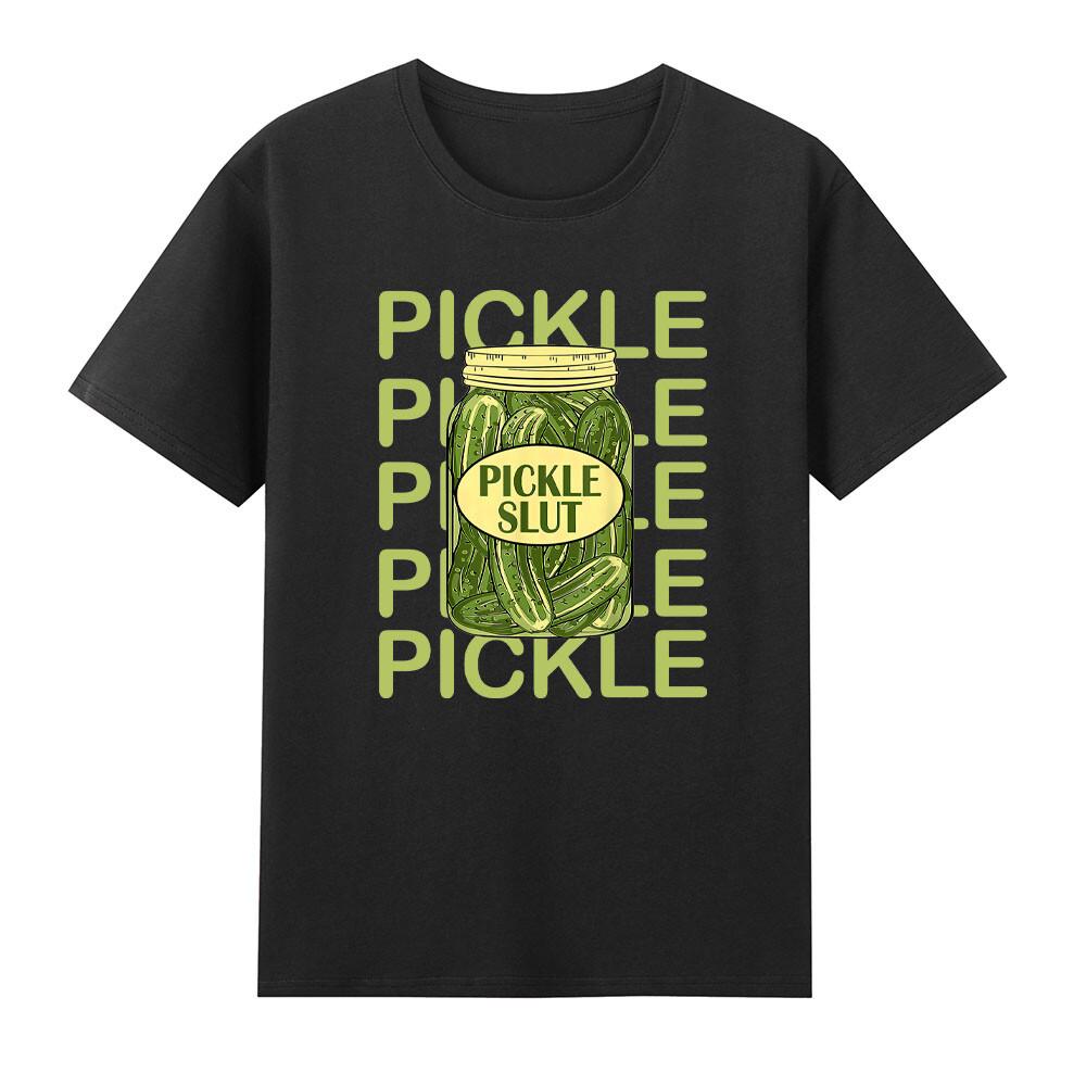Смешная футболка с мемом про огурцы "Pickle Slut"