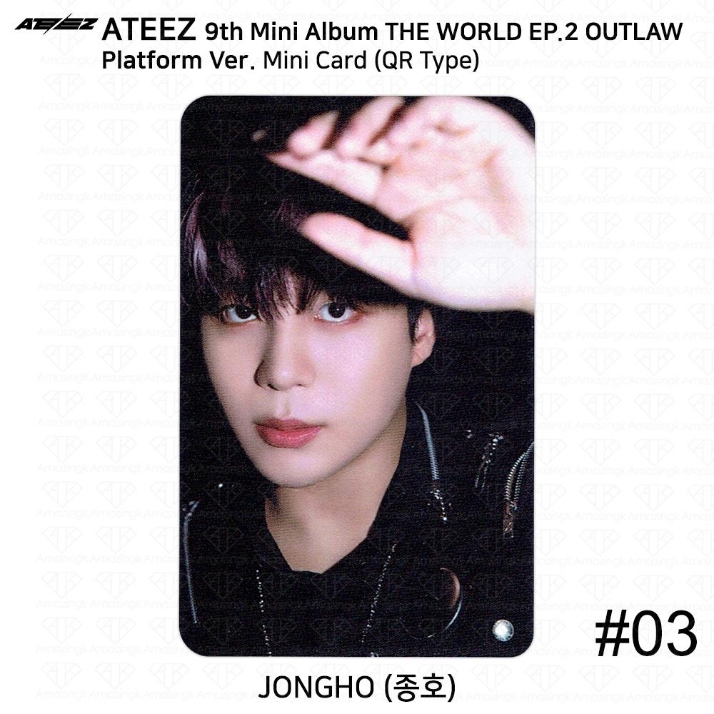 ATEEZ 9-й мини-альбом THE WORLD EP.2 OUTLAW Platform Ver QR Фотокарточка Изображение карты